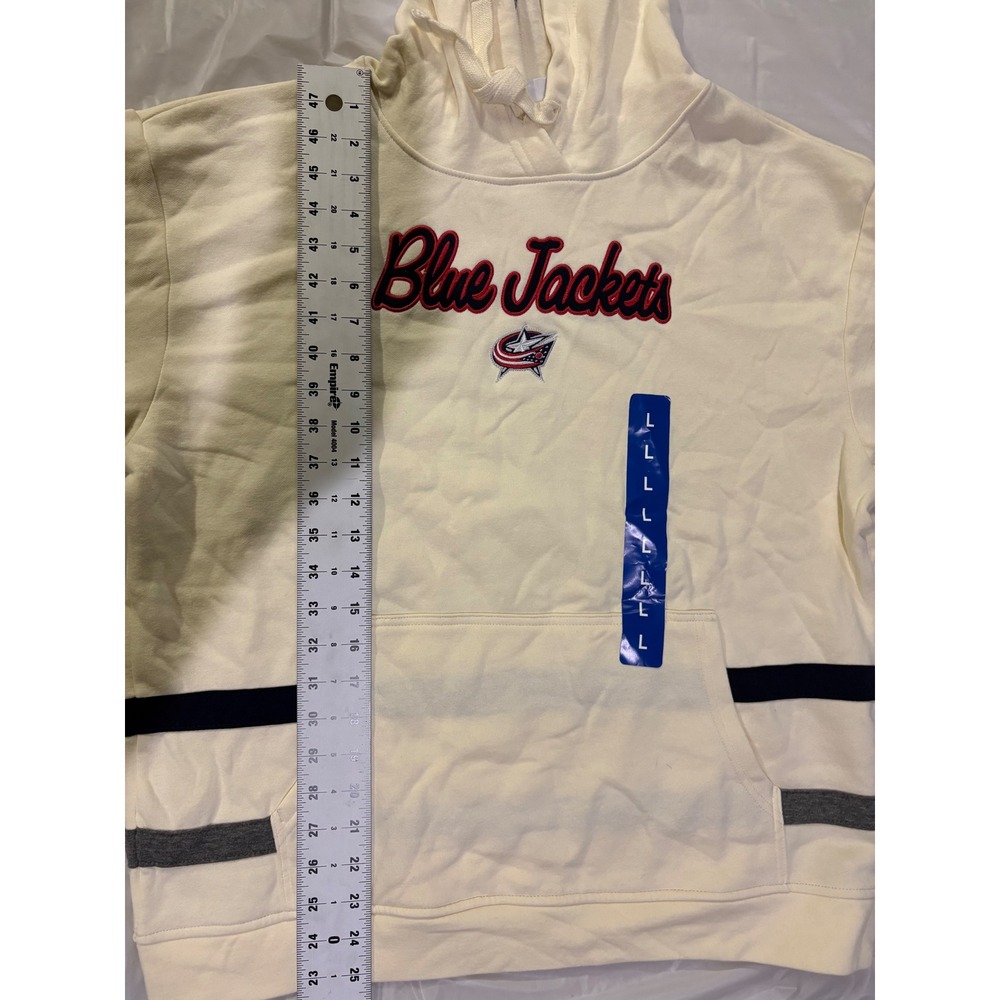 NWT Columbus Blue Jackets NHL Hockey Pullover Hoodie Sweatshirt Men's Size L - Picture 5 of 10